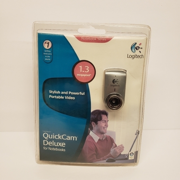 Logitech 1.3 megapixel Quick Cam Deluxe for Notebooks with Travel Pouch - Picture 1 of 5
